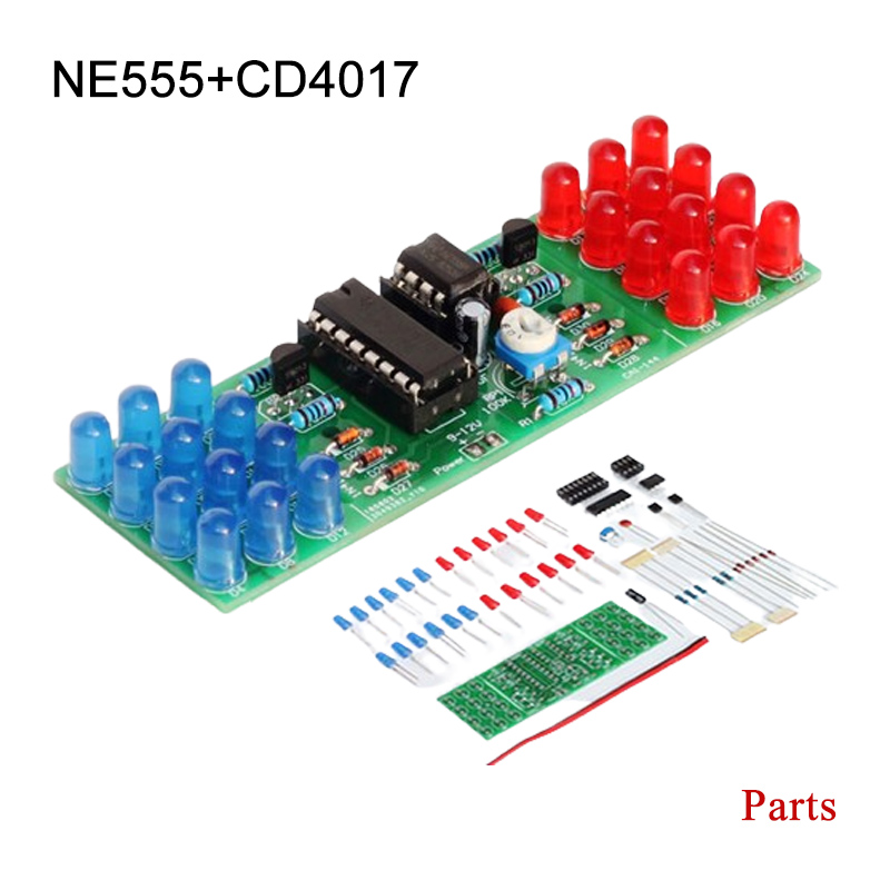 Diy Electronics Learning Kit - IC LED rouge bleu Double couleur