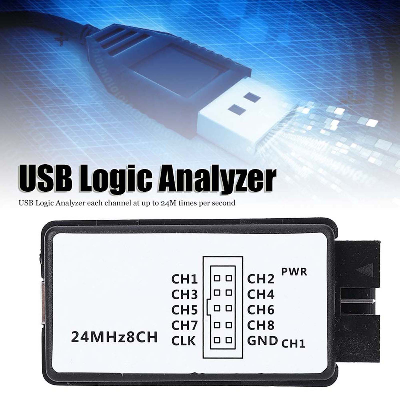 Analyseur logique 24 MHz, appa - Logic Analyzer Usb avis et prix