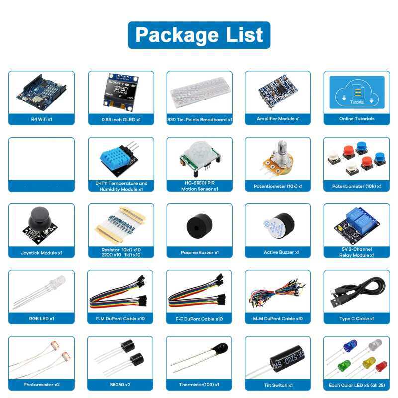 Kit de développement UNO R4 co - Diy Electronics Learning Kit avis et prix